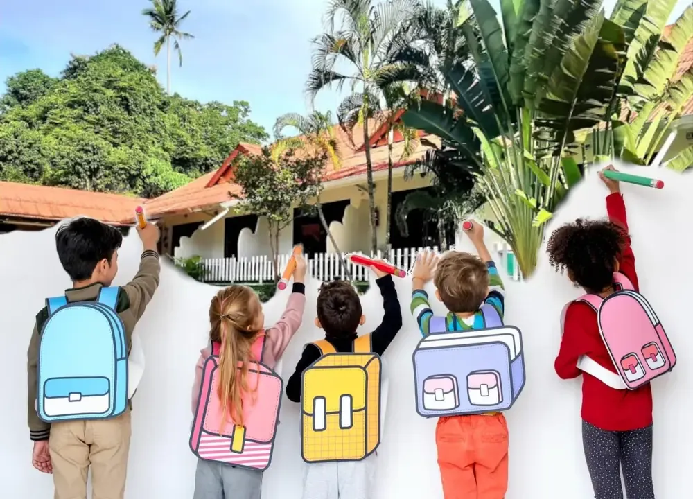 Enfants à l'école IFDS